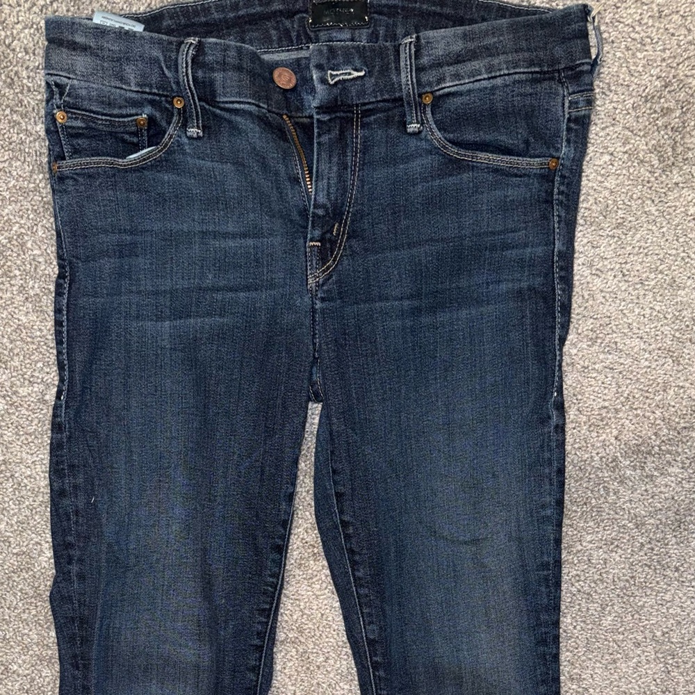 MOTHER Dark Indigo Straight-Leg Jeans